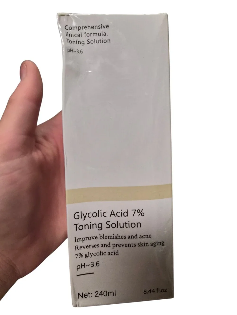 Glycolic Acid 7% Toning Solution AHA Facial Toner 8.44 oz 240mL